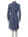 Tory Burch Tie-Dye Print Knee-Length Dress - Blue Dresses, Clothing - WTO839029 | The RealReal