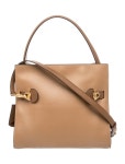 Tory Burch Leather Lee Radziwill Double Bag Large - Neutrals Shoulder Bags, Handbags - WTO846010 | The RealReal