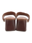Tory Burch Leather Slides - Brown Sandals, Shoes - WTO849029 | The RealReal