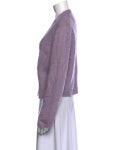 Tory Burch Printed V-Neck Sweater - Blue Knitwear, Clothing - WTO780184 | The RealReal Printed V-Neck Sweater
