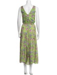 Ralph Lauren Silk Midi Length Dress - Green Dresses, Clothing - WYG150046 | The RealReal