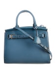 Valentino Patent Leather Rockstud Handle Bag - Blue Handle Bags, Handbags - VAL326002 | The RealReal Patent Leather Rockstud... 