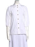 St. John Long Sleeve Button-Up Top - Neutrals Tops, Clothing - STJ210055 | The RealReal Long Sleeve Button-Up Top