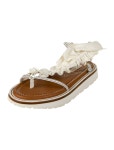 Pons Quintana Leather Floral Print T-Strap Sandals - Red Sandals, Shoes - WPQ20243 | The RealReal Leather Floral Print T-Strap... 