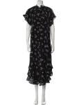 Dolce & Gabbana Silk Midi Length Dress - Black Dresses, Clothing - DAG460022 | The RealReal Silk Midi Length Dress