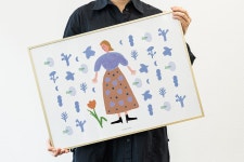 그림·사진 > 파스텔소녀 일러스트 아트포스터 | 오늘의집 쇼핑 파스텔소녀 일러스트 아트포스터