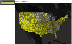 County Coverage 131107 | Tableau Public County Coverage 131107