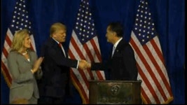 Mitt Romney and Donald Trump Battle for Handshake Supremacy