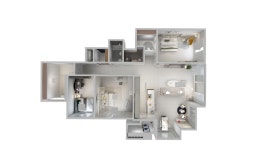 전북특별자치도 군산시 한라비발디1단지아파트 48평 모던 인테리어 - 한샘