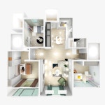 부산광역시 기장군 이진캐스빌블루 1차아파트 34평 모던 인테리어 - 한샘