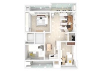 광주광역시 북구 동림푸른 주공4단지 32평 모던 인테리어 - 한샘