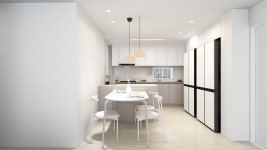 경기도 고양시 일산동구 킨텍스원시티 2블럭 24평 내추럴 인테리어 - 한샘