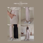 [155Line]무릎안나오는2 밴딩와이드팬츠 - 큐니걸스 [155Line]무릎안나오는2 밴딩와이드팬츠