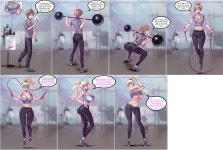 헬스장에서 주는 스테로이드를 복용하고 TS당하는 만화 > 만화방 | 뀨잉넷 - 온세상 모든 웹코믹이 모이는 곳 헬스장에서-주는-스테로이드를... 