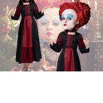 울트라패션 - 레드퀸 가발 드레스 세트 - 이상한 나라의 엘리스