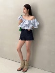 라니앤크래프트 | 라니앤쇼룸 [ 하객룩/썸머 ] 오픈 숄더 블라우스