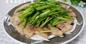 삼겹살간장조림 & 부추무침 만들기