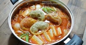 김치만두 전골