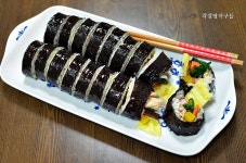 참치, 닭가슴살 김밥 만들기