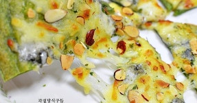 시금치도우 고르곤졸라 피자