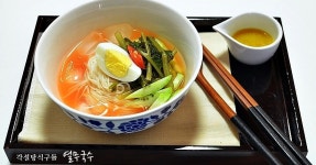 시원한 열무국수 만들기