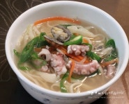 낙지바지락칼국수 만들기