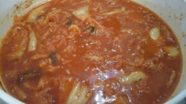 맛있어용^^ 돈까스 김치찌게나베~~~