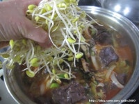 선지 해장국 끓이기