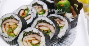 삼겹살김밥♩ 한롤에 알찬 한쌈