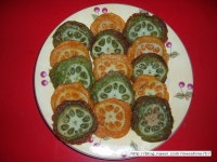 두가지색으로 부쳐 본 이색 연근전