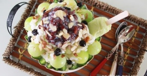 메론빙수 카페 부럽지 않게 맛있어요~#