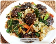 순대야채볶음.....맛소금에 찍어 먹든 야채랑 볶아 먹든...ok