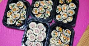 가을소풍도시락, 이보다 풍성할수 없다 김밥도시락 5가지 김밥