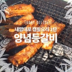 캠핑가서 라면만 먹을거야? 고품격 캠핑요리 등갈비구이