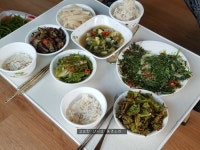 텃밭채소로 만든 건강한 식탁