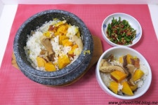 고구마표고버섯밥