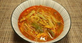 남은 삼계탕으로 닭개장 만들기