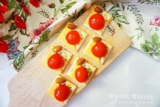 카나페 만들기 핑거푸드, 와인안주로 딱이에요.