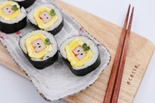 소풍도시락 김밥 예쁘게 싸는 방법 : 맛살 계란말이로 간편하게 만들기