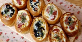 모닝빵 요리-간단한 간식 만들기