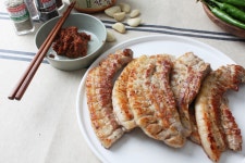 캠핑의 꽃, 한돈 벌집 삼겹살 구이