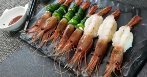 바다에 귀족 독도 꽃새우 초밥&쪽파 말이 꽃새우회~*