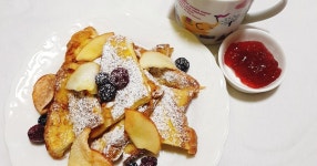 간단한 아침식사 달콤한 프렌치 토스트 만들기