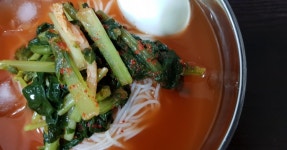 여름철별미!열무김치말이 국수