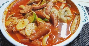 얼큰하고 감칠맛나는~간단한 부대찌개 만들기