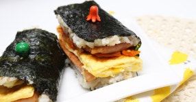 하와이안 무스비 만드는법:한끼로 좋은 네모김밥