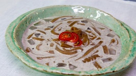 저염식 다이어트 국수 : 도토리묵 국수/ dotorimuk noodle 저염식 다이어트 국수 : 도토리묵 국수/ dotorimuk noodle 