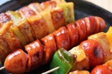 캠핑 꼬치구이