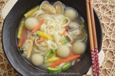 감자옹심이 바지락칼국수