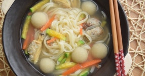 감자옹심이 바지락칼국수